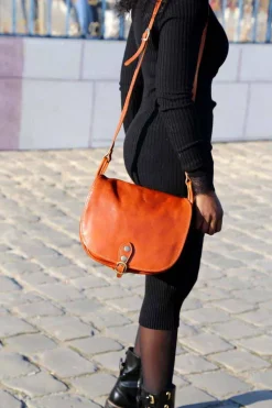 Sac Marron Camel Stefania