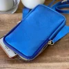 Sac Portable En Cuir Bleu Kira