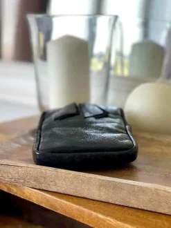 Sac Portable En Cuir Noir Kira