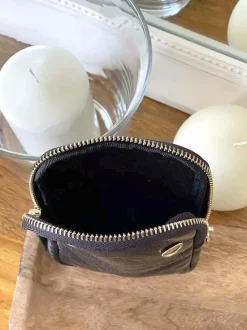 Sac Portable En Cuir Noir Kira